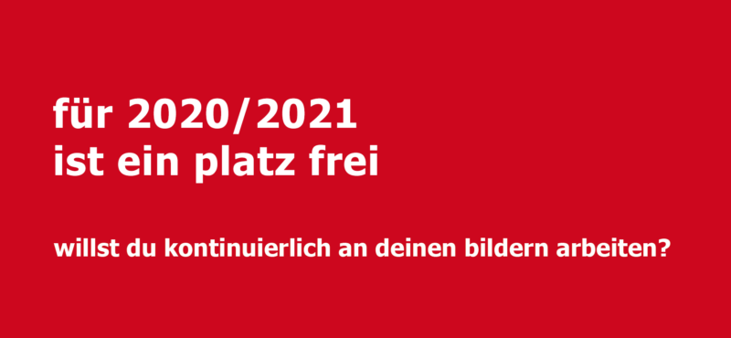 Platz frei – jetzt bewerben